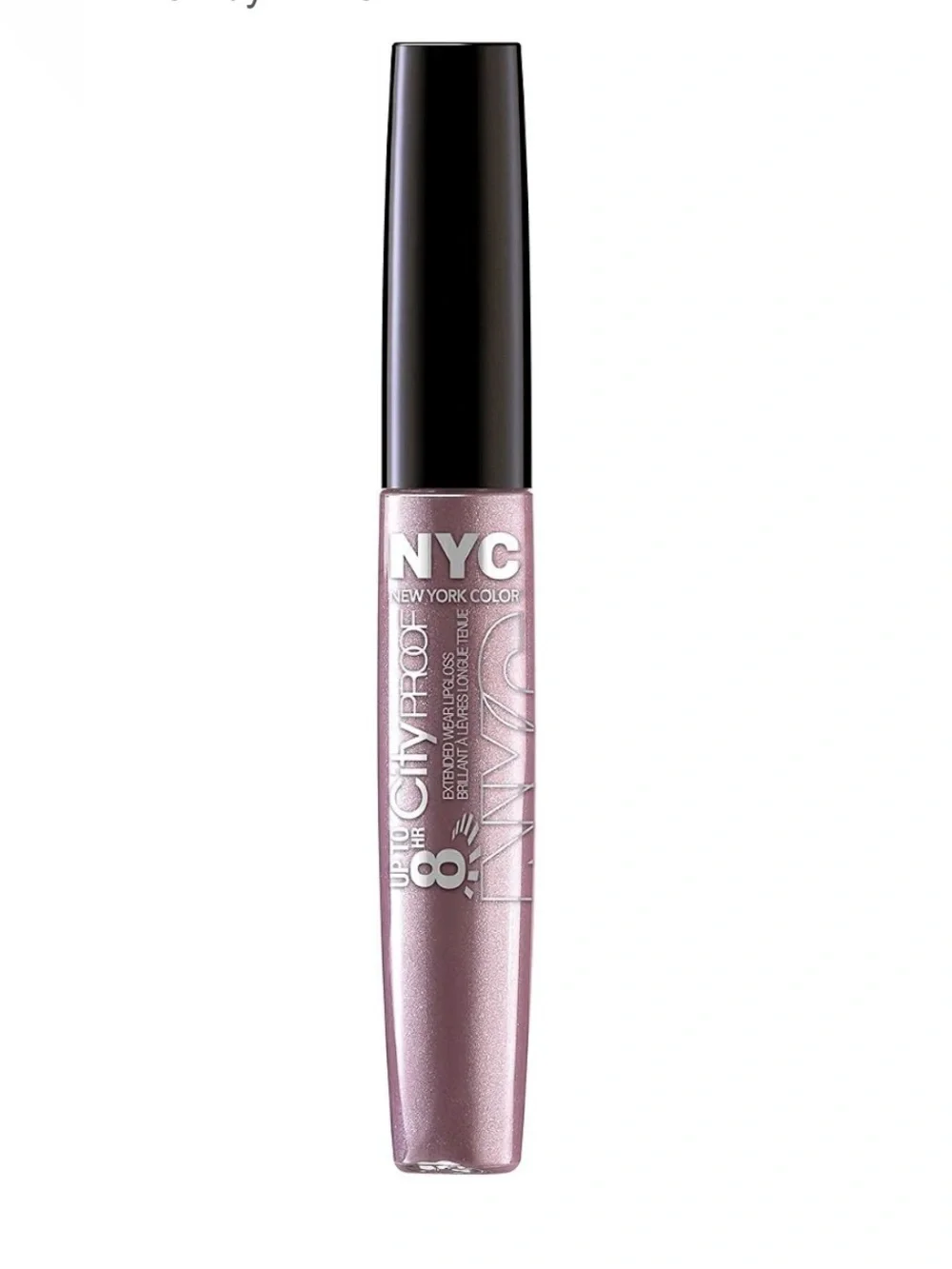 NYC 24/7 LILAC Shimmering Metallic Rose Lip Gloss